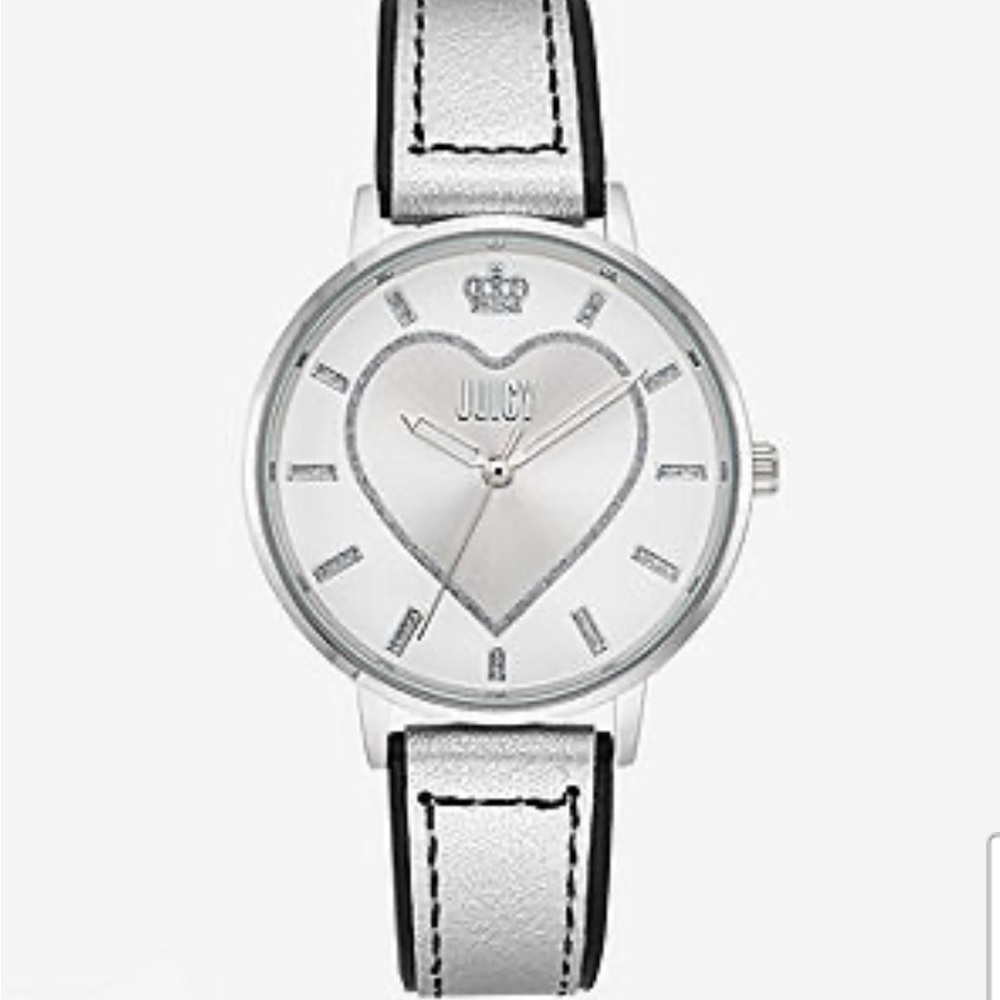 NEW! Juicy Couture Women’s Silver-Tone Strap White/Silver Dial Watch
